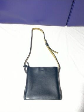 Mondani Black Leather Clutch black strap